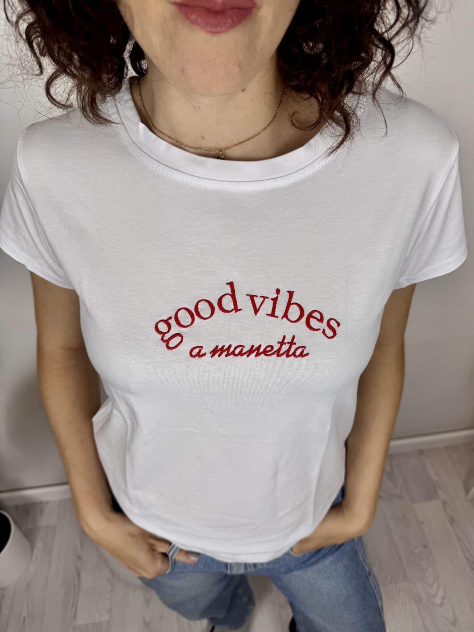 T-shirt Good Vibes A Manetta